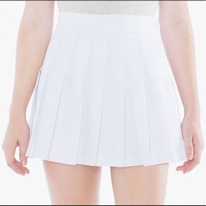 American apparel white tennis skirt size S